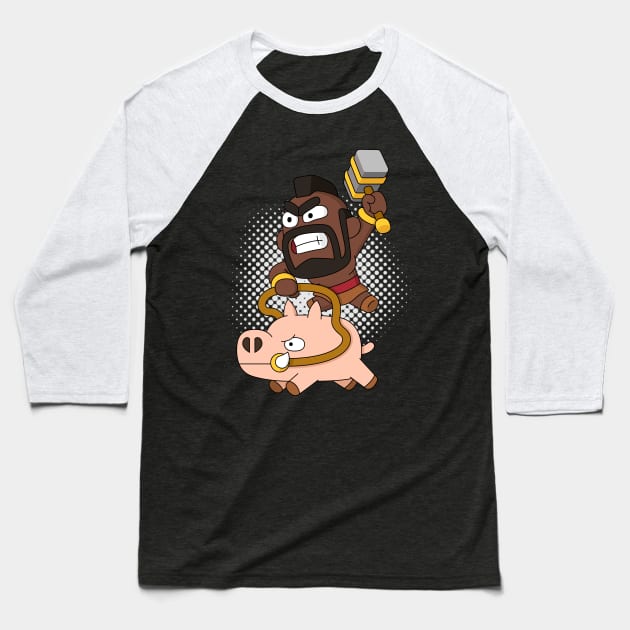 Cute Hog Baseball T-Shirt by Atpidarp